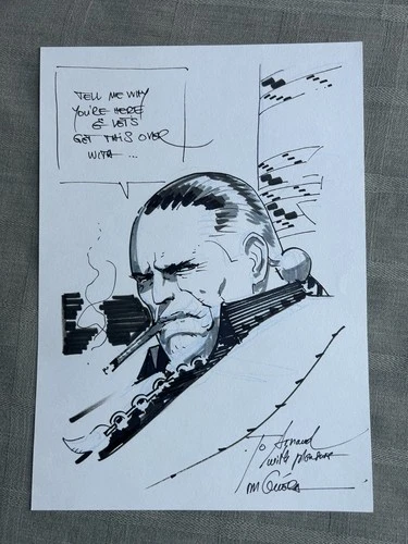 RM Guera Drawing Original/Original Art Scalped 8 5/16x11 13/16in IN Great