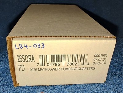 2026 P&D  Semiquincentennial Mayflower Compact Quarter 2 Roll Set