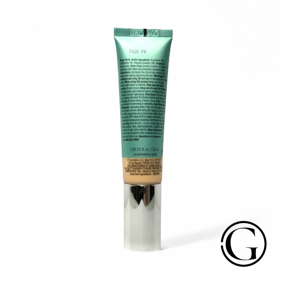 IT COSMETICS CC+ NATURAL MATTE FULL COVERAGE CREAM FAIR PORCELAIN 1.08 OZ - Image 2 of 2