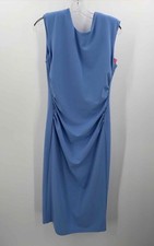 Pre-Owned Alex Marie Blue Size 6 Shift Maxi Sleeveless Dress