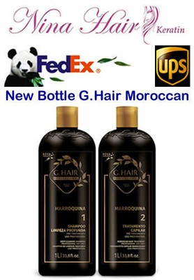 Keratin Moroccan G.Hair Brazilian Kit Treatment & Shampoo or Treatment Only