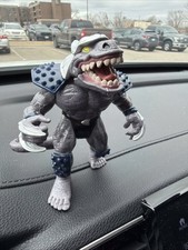 Vintage 1997 Dino TMNT Tyranno Shredder Rare w/ Tail! Ninja Turtles Figure