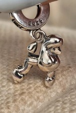 Poodle/Labradoodle Dog Charm 925 Sterling Silver + FREE BRACELET UK