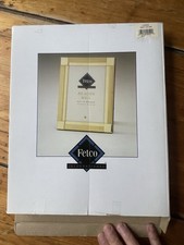 Vintage MCM Solid Brass Lacquer Coated Picture Frame Fits 8  x10  Photo NIB