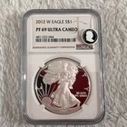 2012-W S$1 American Silver Eagle | NGC PF 69 Ultra Cameo | .999 Fine Silver