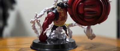 One Piece Gear 4 Luffy Bounceman Kong Gun Figure Anime Statue Wano Arc