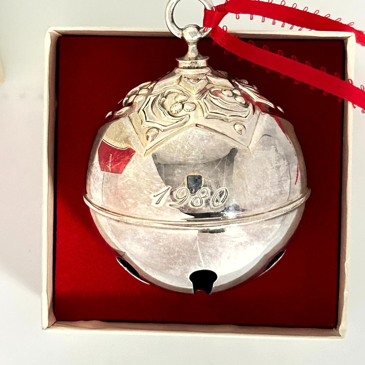 Vintage 1980 Reed & Barton Silver Plated Holly Christmas Bell | eBay