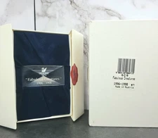 Swarovski Crystal FABULOUS CREATURES TITLE PLAQUE SCS 1996-1998 W/Box. 128