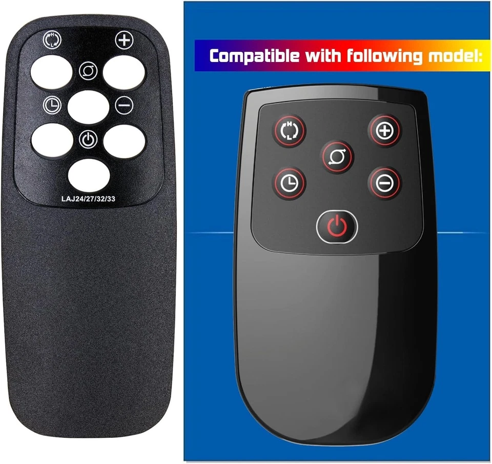Remote Control LAJ24 for Lasko Space Heater 2033617A 5790 5592 CT22410 CT22420 - Image 2 of 4