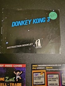 Donkey Kong 3 NES Instruction Booklet Manual Only #2