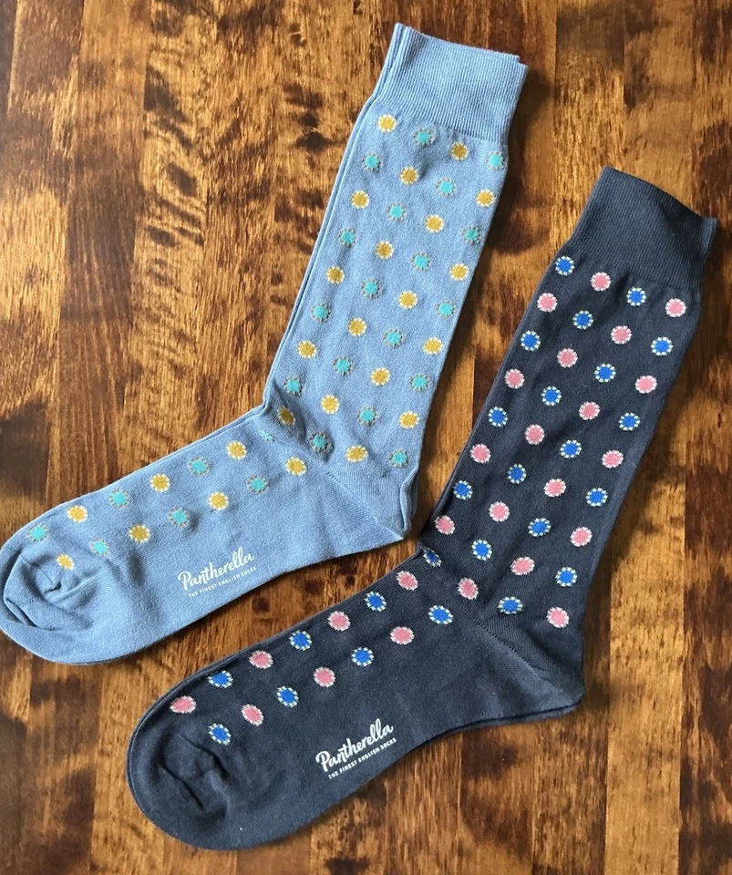 New 2 Pairs Pantherella -Sea Island -Fine English Socks Size 7.5 - 9.5 Med. - Image 2 of 4