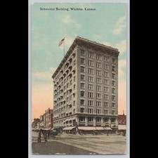 Antique Postcard Schweiter Building Wichita Kansas Architecture