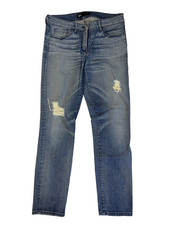 Pantalones de mezclilla 3X1 NYC para mujer 26 azules rasgados desgastados sexy ropa de calle urbana todos los días