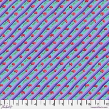 Diagonal Poppy, Purple - Kaffe Fassett Quilt Fabric 100% Cotton By the Yard