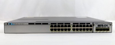 Cisco Catalyst WS-C3750X-24P-S 24-Port PoE Ethernet 715W Network Switch