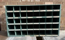 Vtg metal parts bin 40 cubicles Shop Garage Industrial Man Cave Maximalist