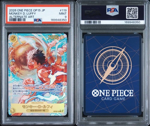 Monkey.D.Luffy (Alternate Art) graded PSA 9 for sale on eBay