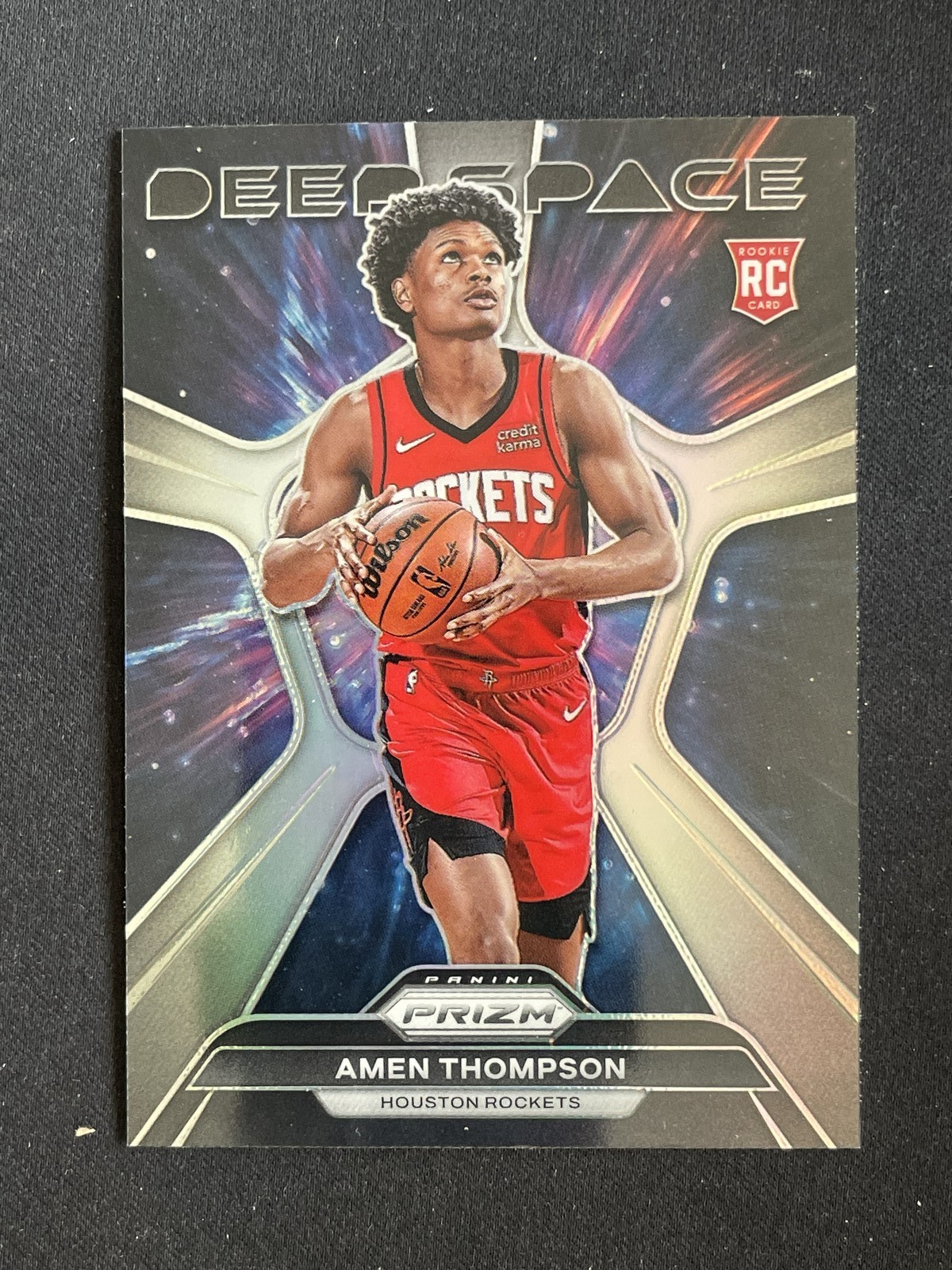 Amen Thompson 2023-24 Panini Prizm Deep Space Silver #4