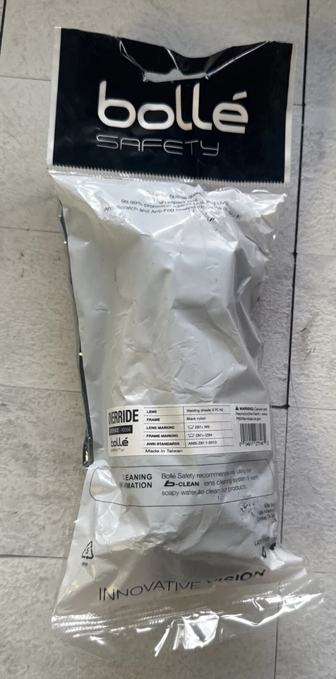 Очки Bollé Safety Override OTG для сварки с УФ-обработкой устойчивые к царапинам 40056 - Изображение 3 из 4
