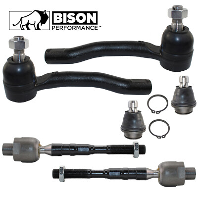 Bison Performance 6pc Front Tie Rod End Lower Ball Joint Kit For Frontier Xterra