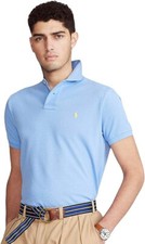 Polo Ralph Lauren Big  Tall Classic Fit Mesh Polo Shirt,Blue,XXL.