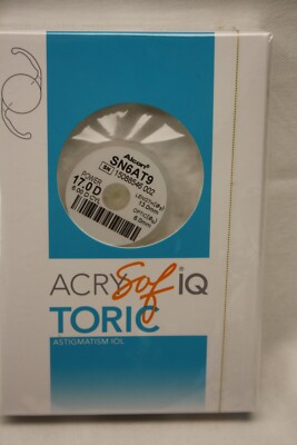ALCON AcrySof IQ Torischer Antigmatismus IOL SN6AT9 17.0D Acryl Faltlinse Neu.