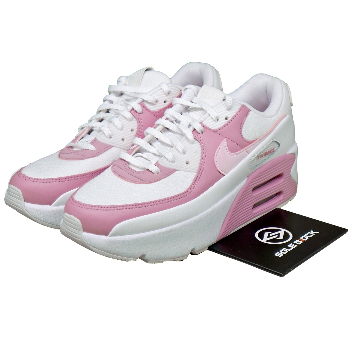 Nike Air Max 90 LV8 White Pink FD4328-110 Women's Size | eBay