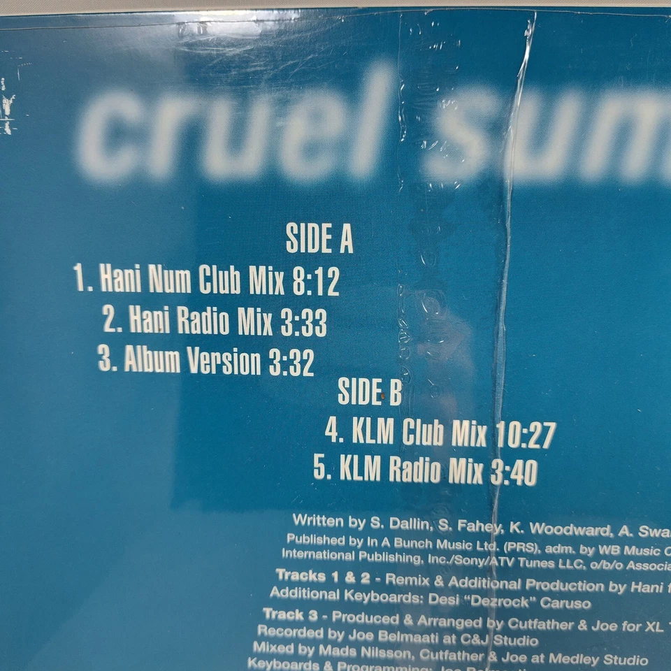RARE LP VINYL ALBUM: Ace of Base Cruel Summer The Remixes SEALED  - Image 3 of 4