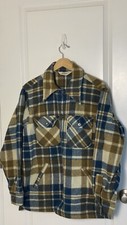 Woolrich Cruiser Plaid Blue Size Large Style 23005 Vintage Jacket