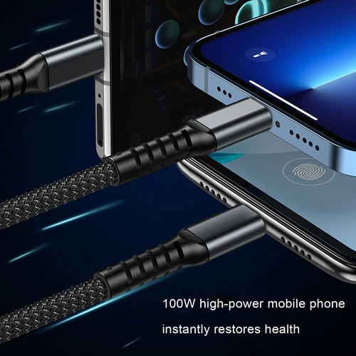 Cavo di Ricarica Super Veloce 3 in 1 Luminoso Trasparente, Cavo USB Ricarica Rapida - Foto 5 di 21