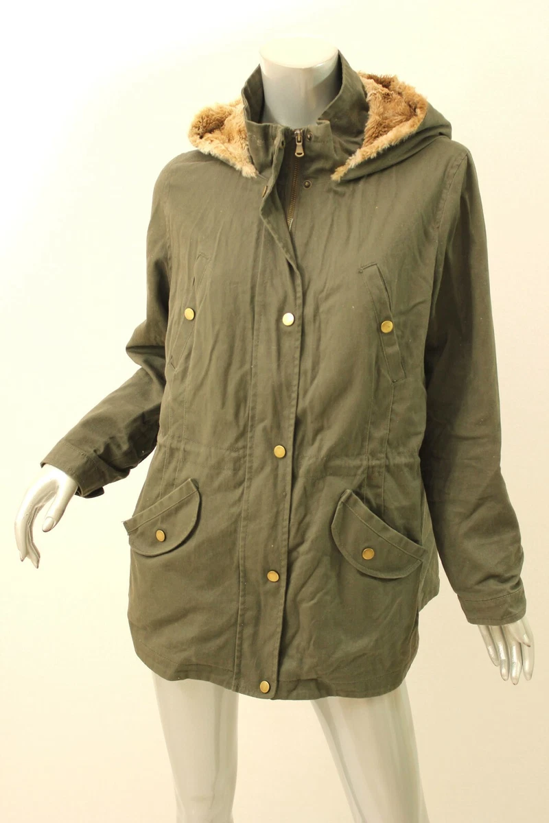 Olive green shop anorak