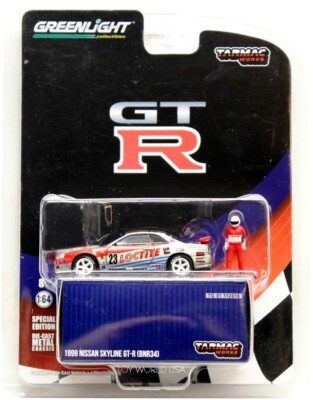 【LEDギミック】GREENLIGHT 1999 SKYLINE GTR Greenlight 1999 Nissan Skyline GT-R (R34) Millennium Jade