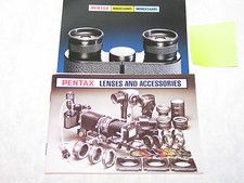 GENUINE PENTAX LENSES and ACCESSORIES mini booklet excellent