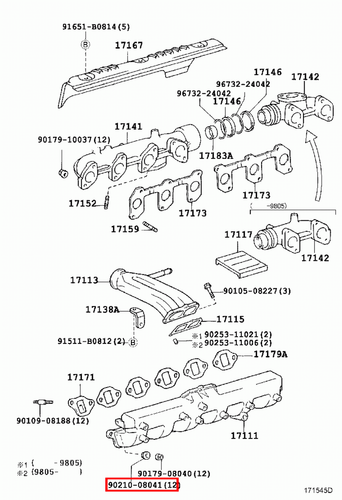 Genuine LandCruiser 80 Series 1HD 1HZ Intake Manifold Rubber Seal Washer x12 - Picture 12 of 20