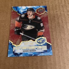 2021 UD Ice PREMIERES RED SP /399 Simon Benoît RC #174 Ducks Hockey Card (d4)