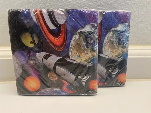 Creative Converting Space Blast Beverage Napkins