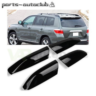 For 2008-2013 Toyota Highlander Set Roof Rack Rails Cover End Shell Replace