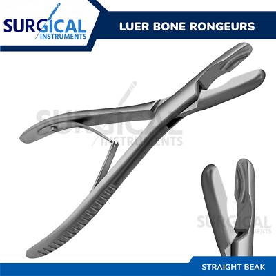 Luer Rongeurs 7'' Straight Cutting Forceps Bone Formation Surgery German Grade