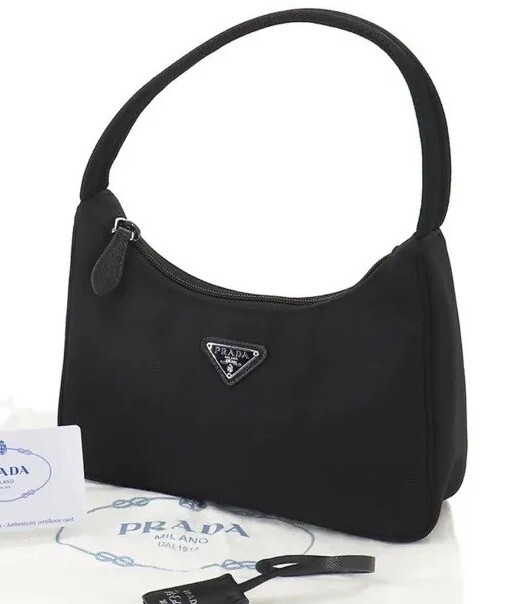 PRADA Re-Edition 2000 Mini Hand Bag Nylon Nero Black 1NE515