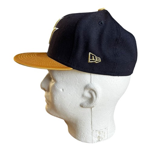 Houston Astros MLB New Era 59Fifty Cooperstown Collection Hat Cap Size 7 Gold - Picture 4 of 10
