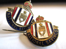 National Savings Badges X 2 By Fattorini & Sons. (35)