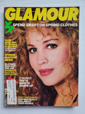 1987 Glamour magazine ROSIE VELA Kara Young Sonia Klein RACHEL HUNTER Swatch