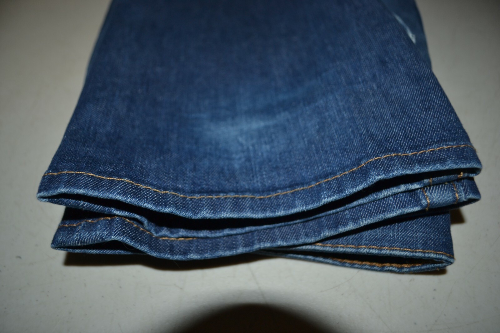 True Religion Women's Straight Pocket Flaps Yellow Buttons Blue Jeans Sz 27x34 thumbnail 12