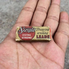 Vintage Boxed Scripto Drawing Writing Blue Leads 4 Iche USA CB438