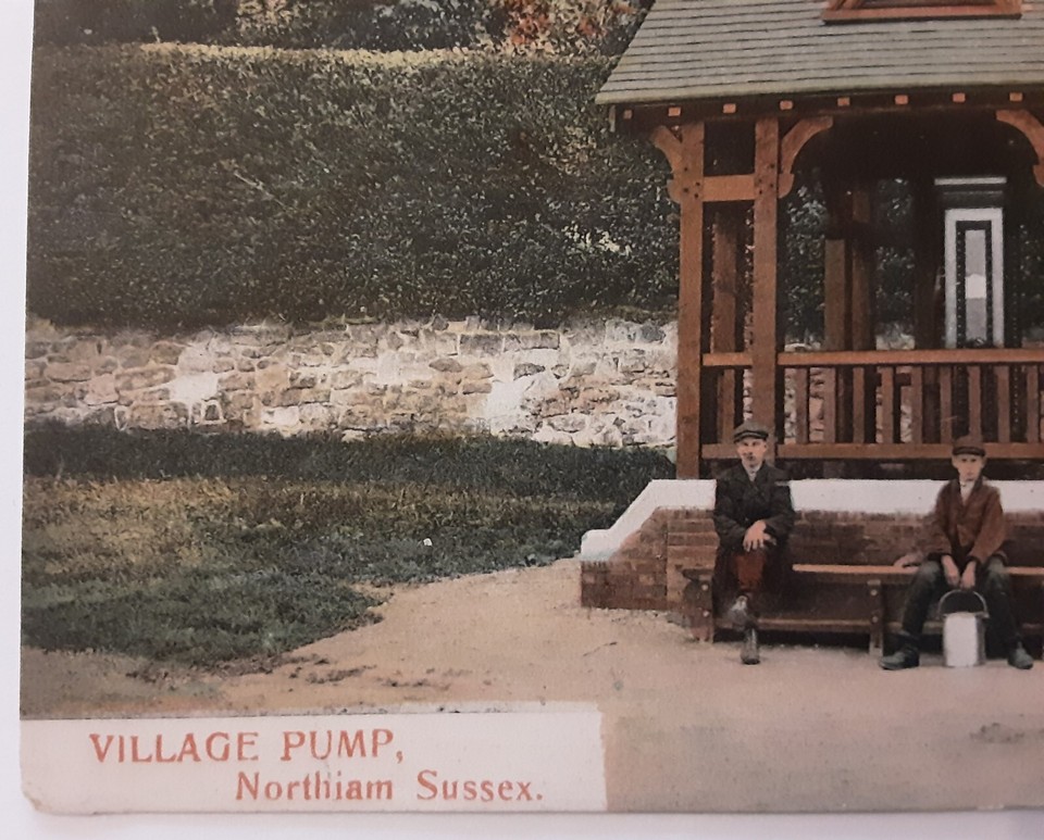 Postcard Northiam Sussex Village Pump Vintage The Sussex Postcard Co