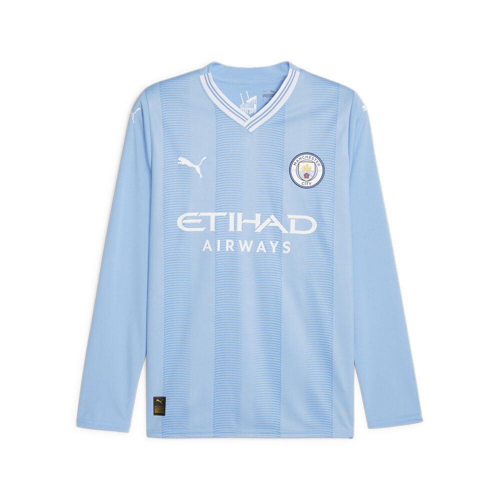 Мужская футболка с длинным рукавом Puma Mcfc Home Replica синего цвета 77043901