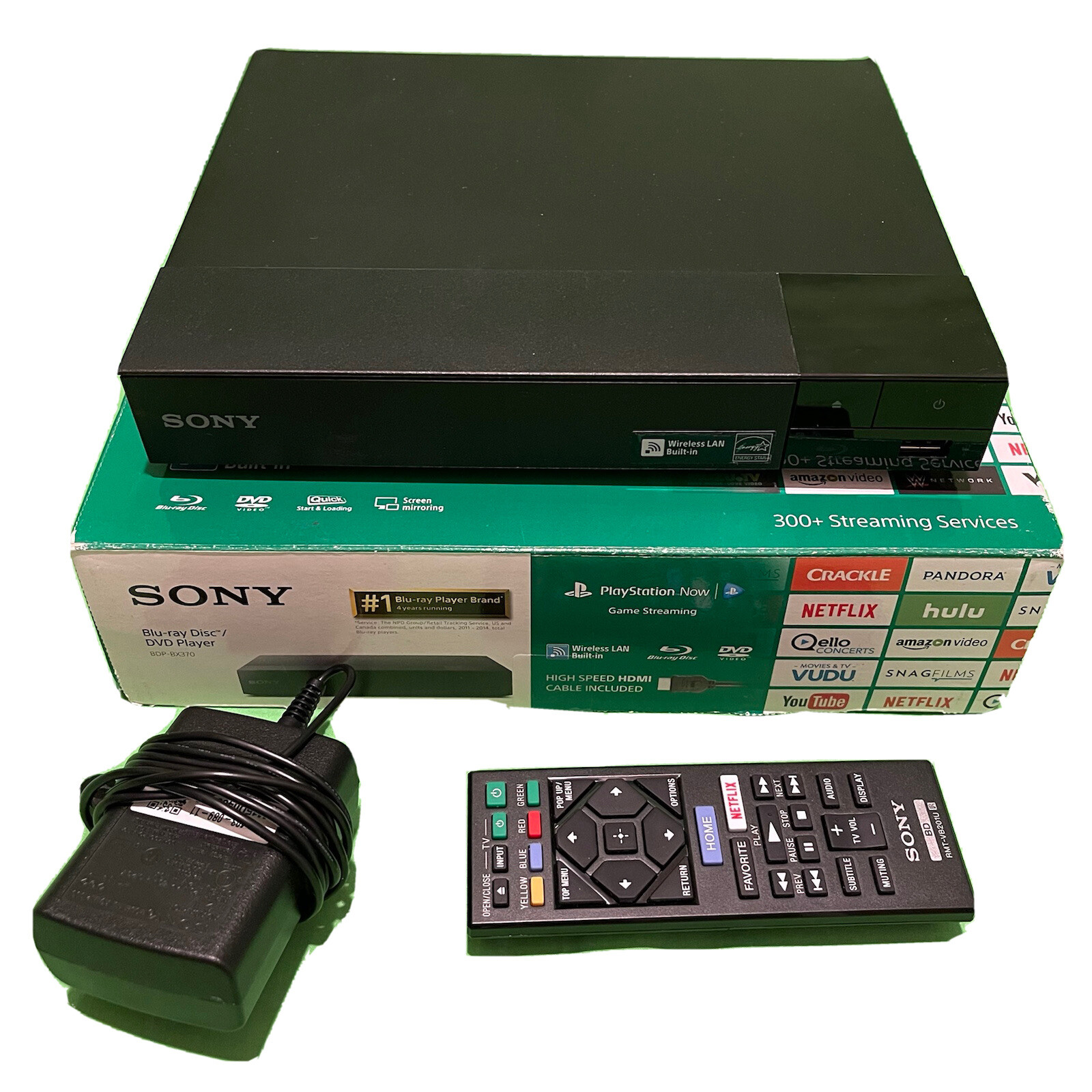 Sony BDPBX370 Bluray Disc Player with builtin WiFi eBay