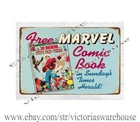 1983 UNCANNY X-MEN COMICS STATE FAIR OF TEXAS NEWSPAPER metal tin sign wall art