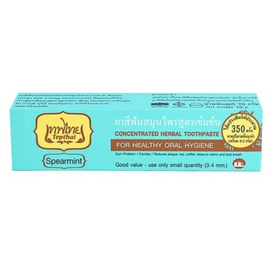 Thepthai Spearmint Herbal Toothpaste, Size 70 Grams.