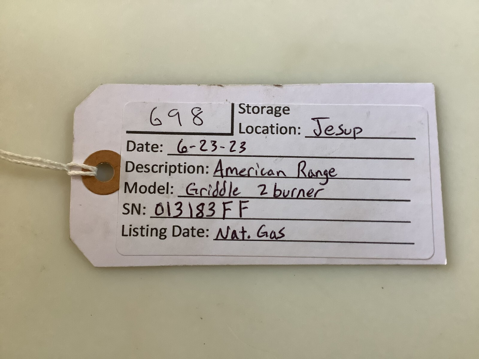 Griddle American Range 36" 2 burner Thermostat Controls Nat. Gas TESTED